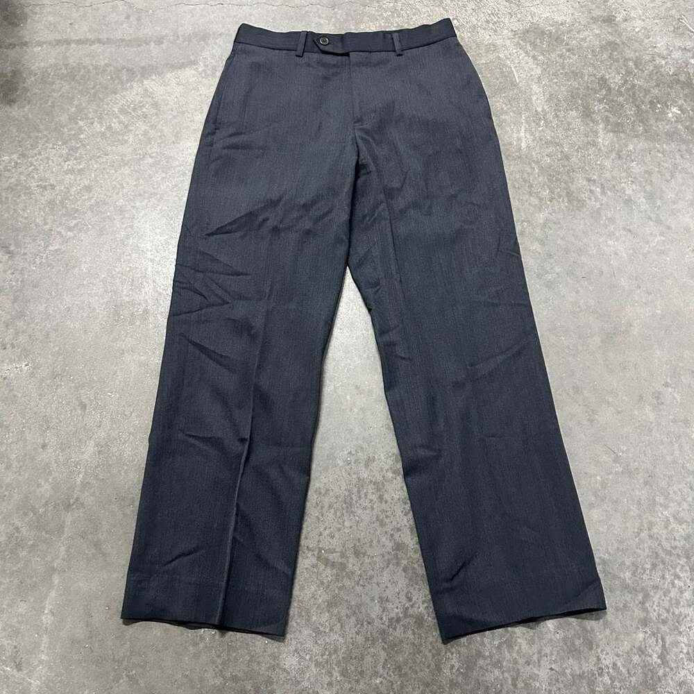 Brooks Brothers Madison Pants Size W30 L30 Charcoal Gray Wool Dress Slacks